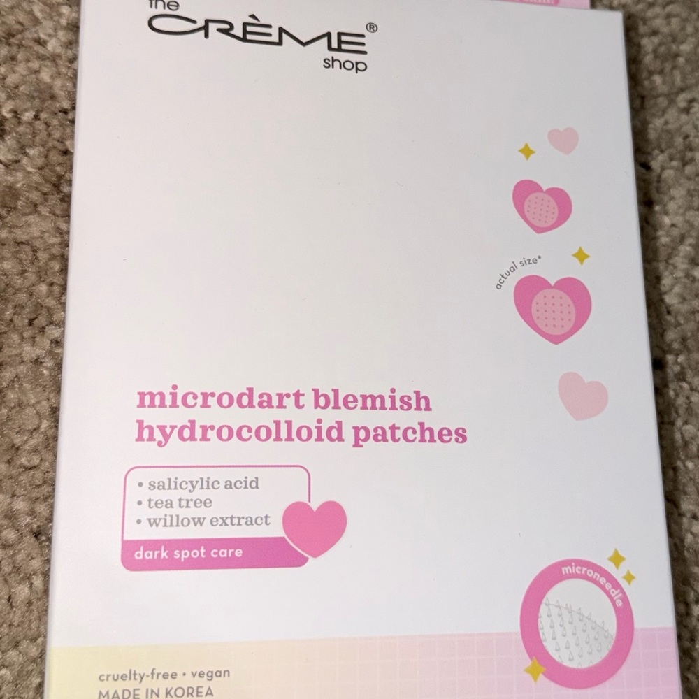 💕NWT The Crème Shop Microdart Pimple Patches - Heart Shaped. Part of 3 for $25